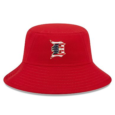 Men's New Era Red Detroit Tigers 2023 Fourth of July Bucket Hat