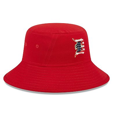 Men's New Era Red Detroit Tigers 2023 Fourth of July Bucket Hat