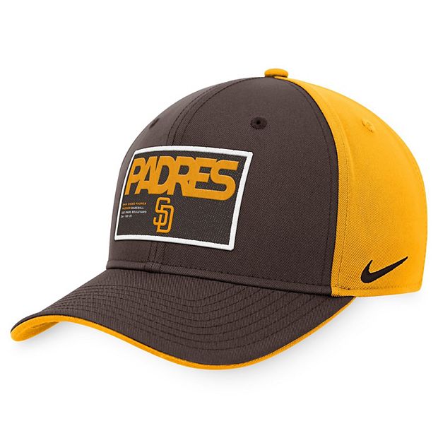 Men's Nike Brown/Gold San Diego Padres Classic99 Colorblock Performance  Snapback Hat