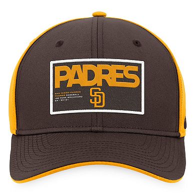 Men's Nike Brown/Gold San Diego Padres Classic99 Colorblock Performance Snapback Hat
