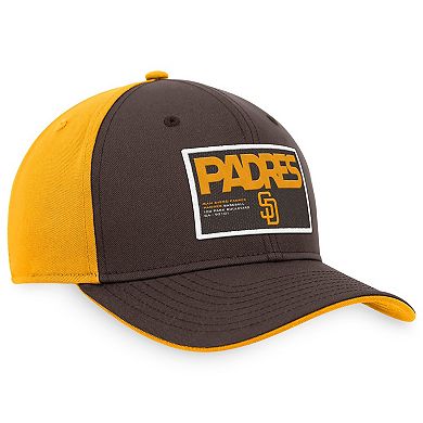 Men's Nike Brown/Gold San Diego Padres Classic99 Colorblock Performance Snapback Hat