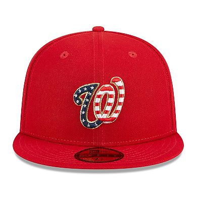 Men's New Era Red Washington Nationals 2023 Fourth of July 59FIFTY Fitted Hat