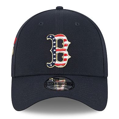 Men's New Era  Navy Boston Red Sox 2023 Fourth of July 39THIRTY Flex Fit Hat