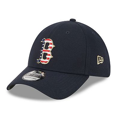 Men's New Era  Navy Boston Red Sox 2023 Fourth of July 39THIRTY Flex Fit Hat