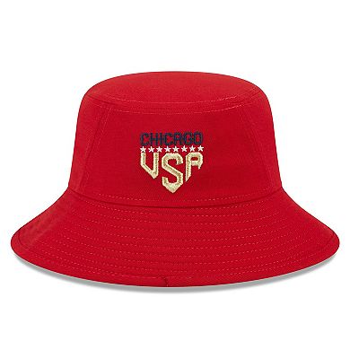Men's New Era Red Chicago White Sox 2023 Fourth of July Bucket Hat