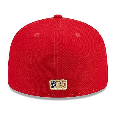Men's New Era Red Pittsburgh Pirates 2023 Fourth of July 59FIFTY Fitted Hat