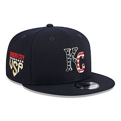 Youth New Era Navy Kansas City Royals 2022 City Connect 9FIFTY Snapback Adjustable Hat