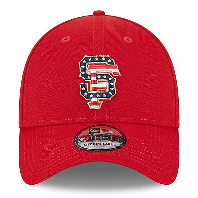 Men's New Era Red San Francisco Giants 2023 Fourth of July 39THIRTY Flex Fit Hat