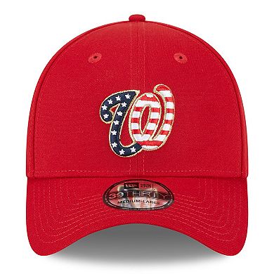 Men's New Era  Red Washington Nationals 2023 Fourth of July 39THIRTY Flex Fit Hat