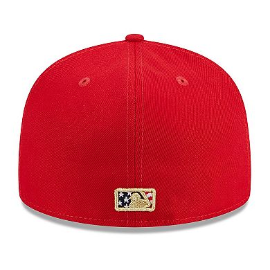 Men's New Era  Red Oakland Athletics 2023 Fourth of July 59FIFTY Fitted Hat