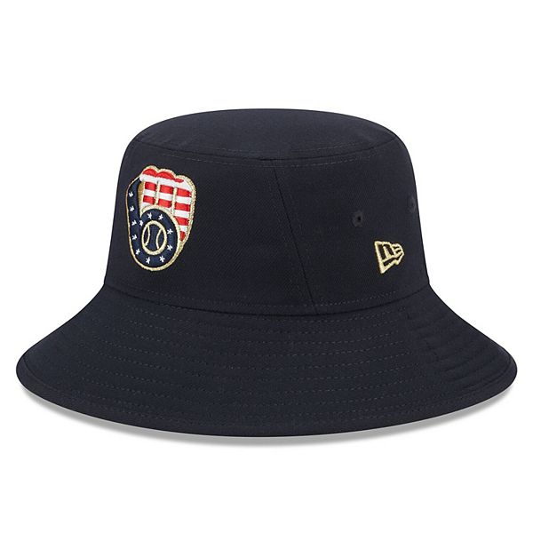Men's New Era Navy Milwaukee Brewers 2023 Fourth of July Bucket Hat
