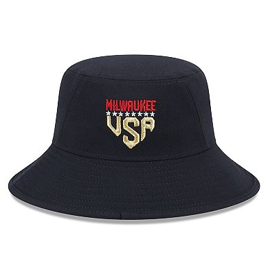 Men's New Era  Navy Milwaukee Brewers 2023 Fourth of July Bucket Hat