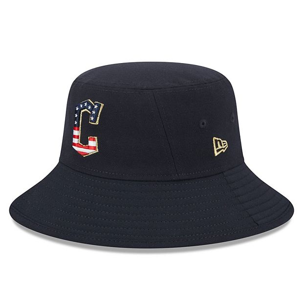 Men's New Era Cleveland Guardians 2023 4th of July Collection 39THIRTY Navy  Flex Fit Cap