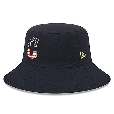 Men's New Era Navy Cleveland Guardians 2023 Fourth of July Bucket Hat