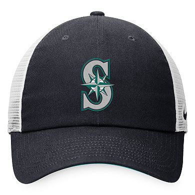 Men's Nike Navy/White Seattle Mariners Heritage86 Adjustable Trucker Hat