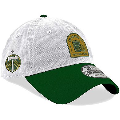 Men's New Era White Portland Timbers Jersey Hook 9TWENTY Adjustable Hat
