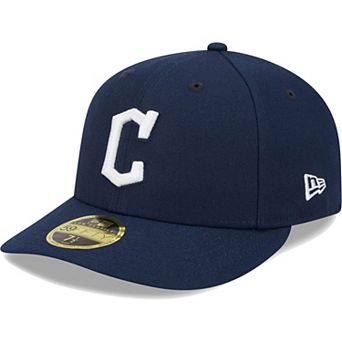 Men's New Era Navy Cleveland Guardians Oceanside Low Profile 59FIFTY Fitted Hat