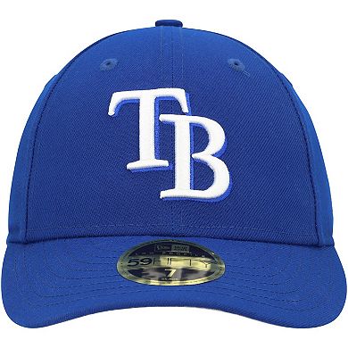 Men's New Era  Royal Tampa Bay Rays White Logo Low Profile 59FIFTY Fitted Hat