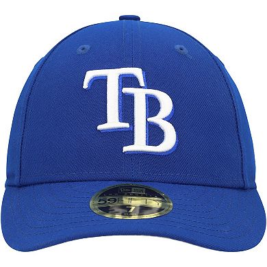 Men's New Era Royal Tampa Bay Rays White Logo Low Profile 59FIFTY Fitted Hat