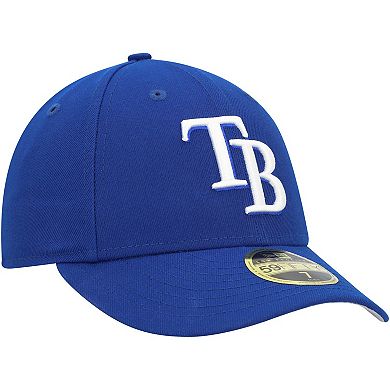 Men's New Era Royal Tampa Bay Rays White Logo Low Profile 59FIFTY Fitted Hat