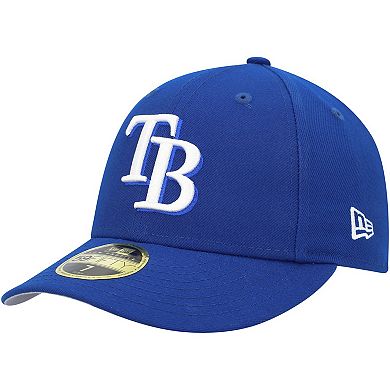 Men's New Era  Royal Tampa Bay Rays White Logo Low Profile 59FIFTY Fitted Hat