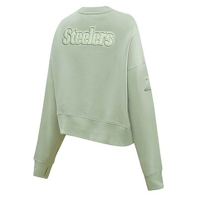 Women s Pro Standard Green Pittsburgh Steelers Neutral Pullover Sweatshirt
