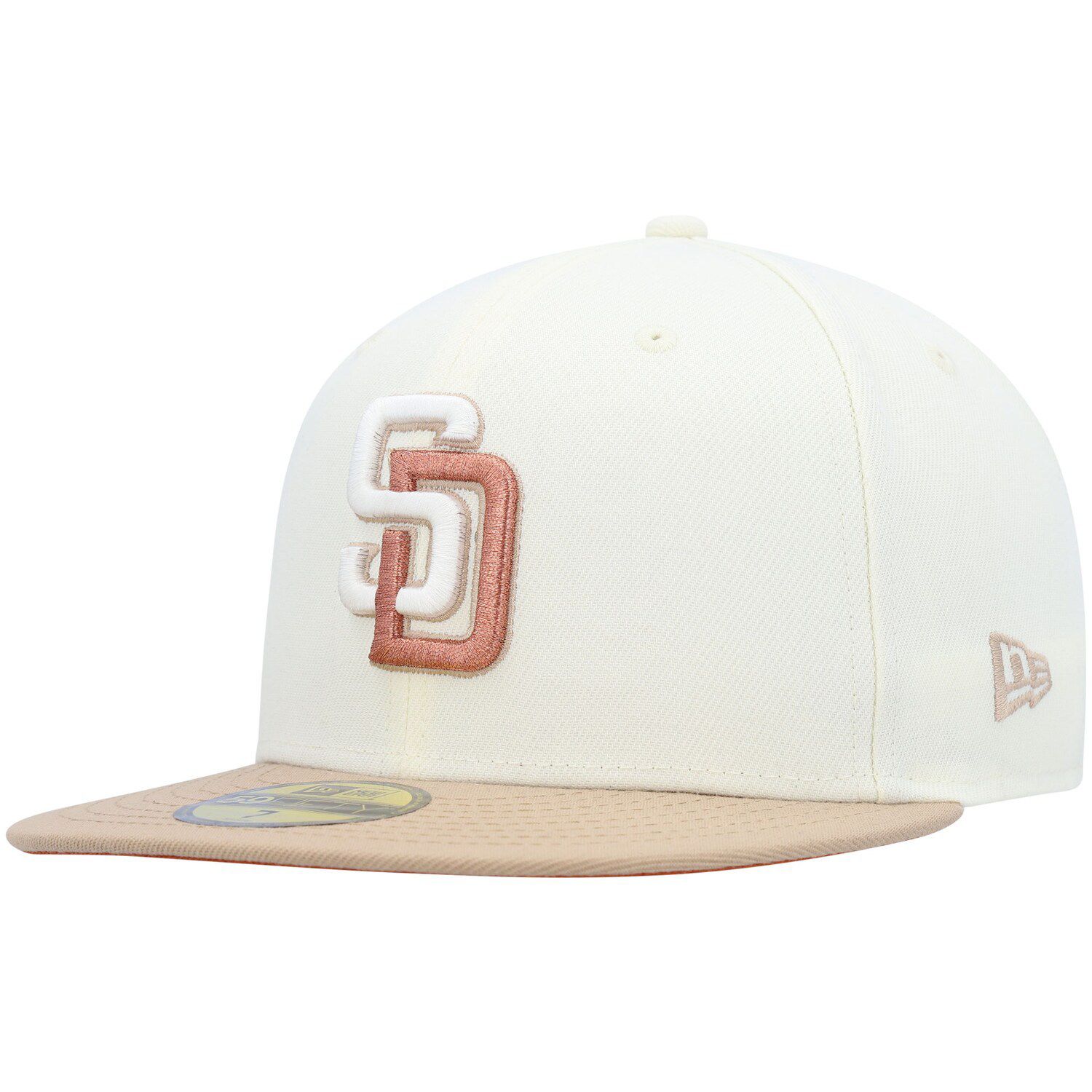 New Era White/Black San Diego Padres 25th Anniversary Primary Eye 59FIFTY Fitted Hat