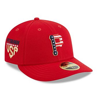 Men's New Era Red Pittsburgh Pirates 2023 Fourth of July Low Profile 59FIFTY Fitted Hat