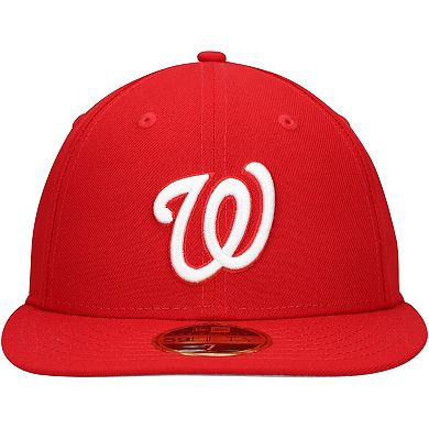 Men's New Era Scarlet Washington Nationals Low Profile 59FIFTY Fitted Hat