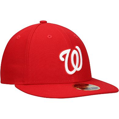 Men's New Era Scarlet Washington Nationals Low Profile 59FIFTY Fitted Hat