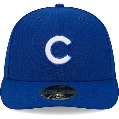 Men's New Era Royal Chicago Cubs White Logo Low Profile 59FIFTY Fitted Hat