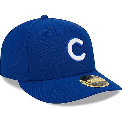Men's New Era Royal Chicago Cubs White Logo Low Profile 59FIFTY Fitted Hat