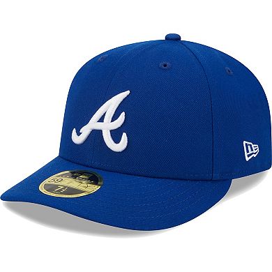 Men's New Era Royal Atlanta Braves White Logo Low Profile 59FIFTY Fitted Hat