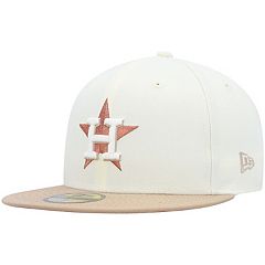 Men's New Era Cream Los Angeles Angels Chrome Camel Rust Undervisor 59FIFTY Fitted Hat