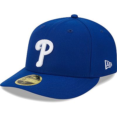 Men s New Era Royal Philadelphia Phillies White Logo Low Profile 59FIFTY Fitted Hat