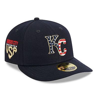 Men's New Era  Navy Kansas City Royals 2023 Fourth of July Low Profile 59FIFTY Fitted Hat