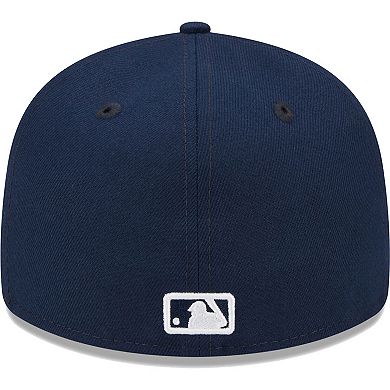 Men's New Era Navy Milwaukee Brewers Oceanside Low Profile 59FIFTY Fitted Hat