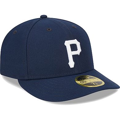 Men's New Era Navy Pittsburgh Pirates Oceanside Low Profile 59FIFTY Fitted Hat