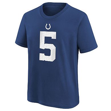 Youth Nike Anthony Richardson Royal Indianapolis Colts 2023 NFL Draft First Round Pick Player Name & Number T-Shirt