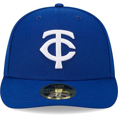 Men's New Era Royal Minnesota Twins White Logo Low Profile 59FIFTY Fitted Hat