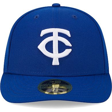 Men's New Era  Royal Minnesota Twins White Logo Low Profile 59FIFTY Fitted Hat