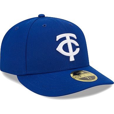 Men's New Era Royal Minnesota Twins White Logo Low Profile 59FIFTY Fitted Hat