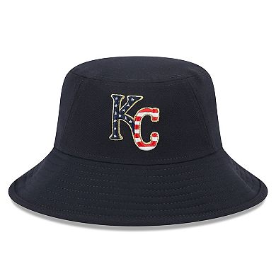 Men's New Era  Navy Kansas City Royals 2023 Fourth of July Bucket Hat