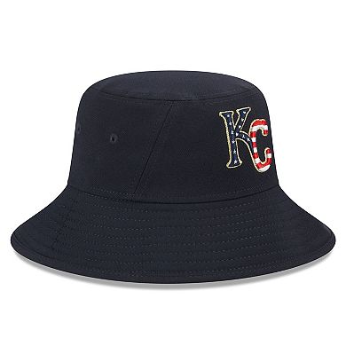 Men's New Era  Navy Kansas City Royals 2023 Fourth of July Bucket Hat