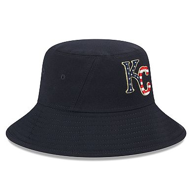 Men's New Era Navy Kansas City Royals 2023 Fourth of July Bucket Hat