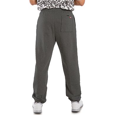 Vibes Men's Fleece Pull-on Sweatpants Relaxed Fit Elastic Bottom