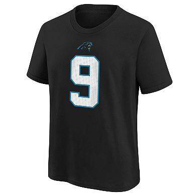 Youth Nike Bryce Young Black Carolina Panthers 2023 NFL Draft First Round Pick Player Name & Number T-Shirt