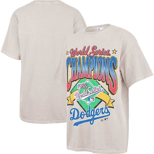 Los Angeles Dodgers '47 Brand Vintage Tubular Pink Logo T-Shirt Women's  SMALL
