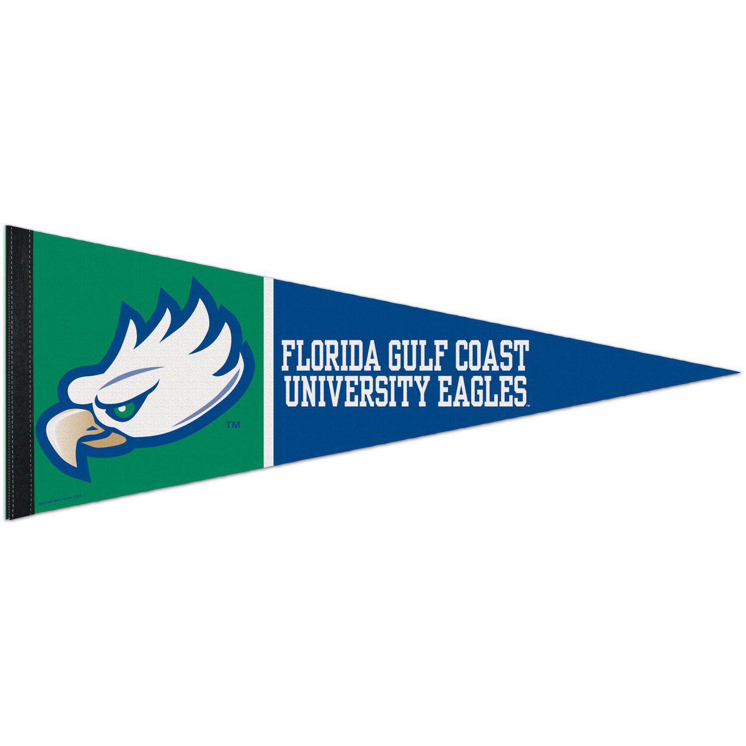 WinCraft Florida Gulf Coast Eagles 12\" X 30\" Large Logo Premium Pennant