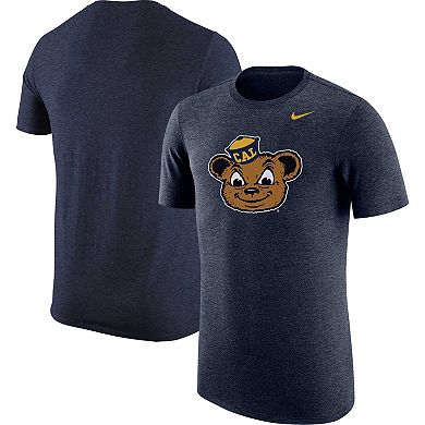 Men's Nike Navy Cal Bears Logo Tri-Blend T-Shirt